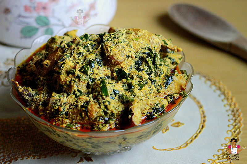 egusi soup with uziza